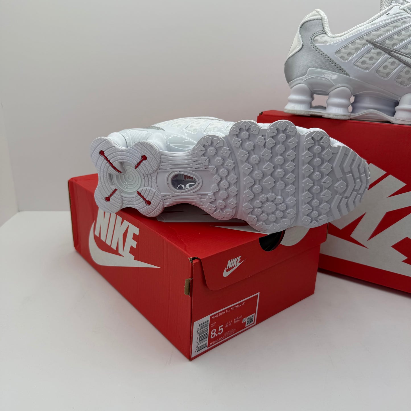 “NIKE SHOX TL ALL WHITE⚪️”