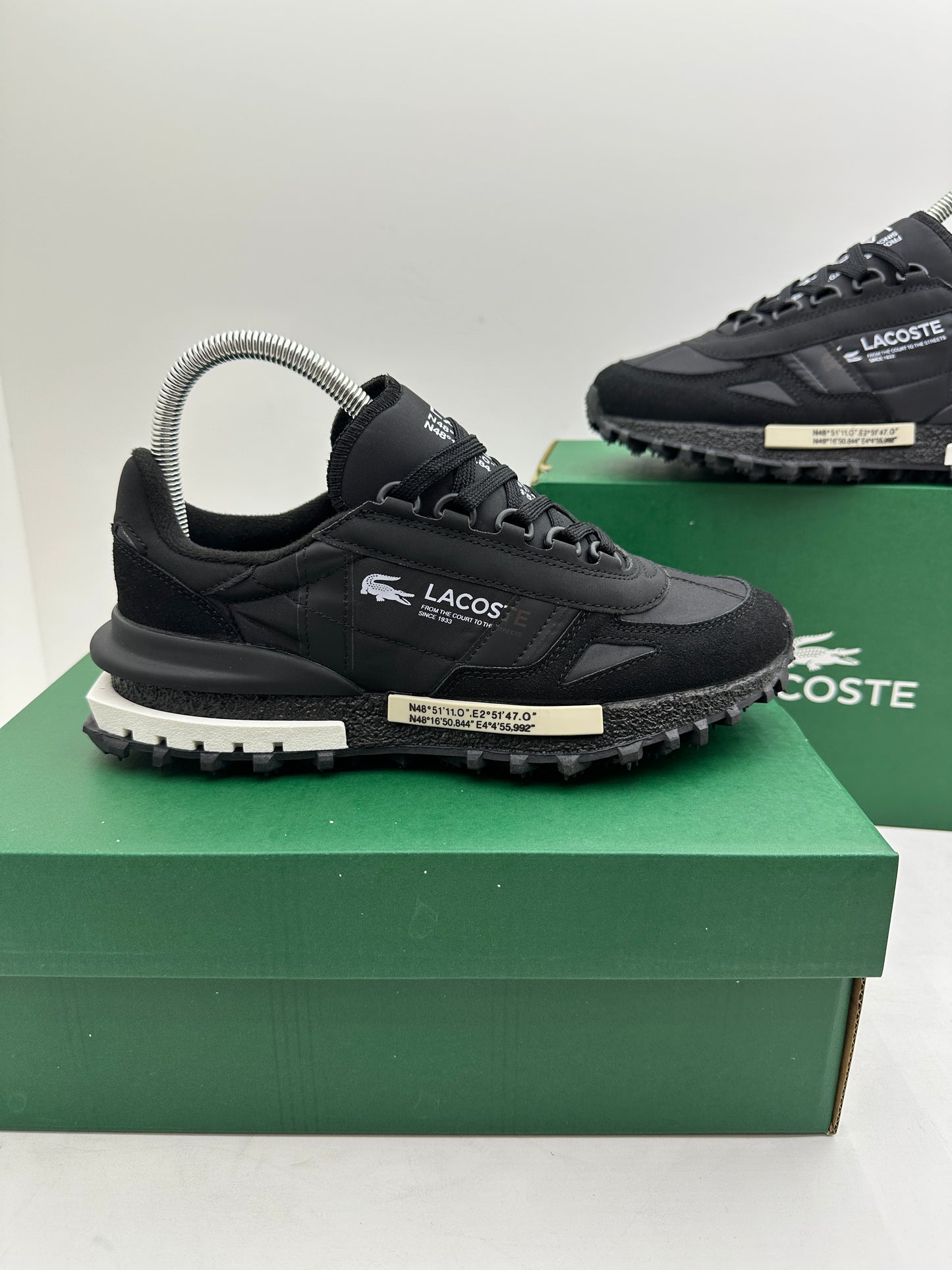 Zapatilla Lacoste Élite Active Black & White 🖤 🤍