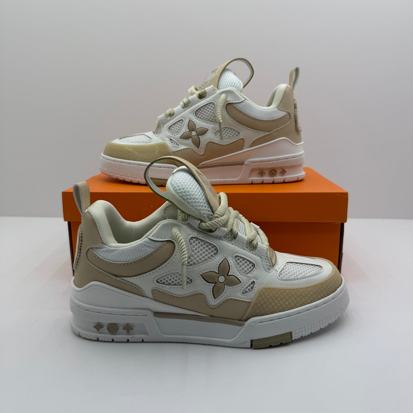 LV SKATE WHITE/BROWN⚪️🟤