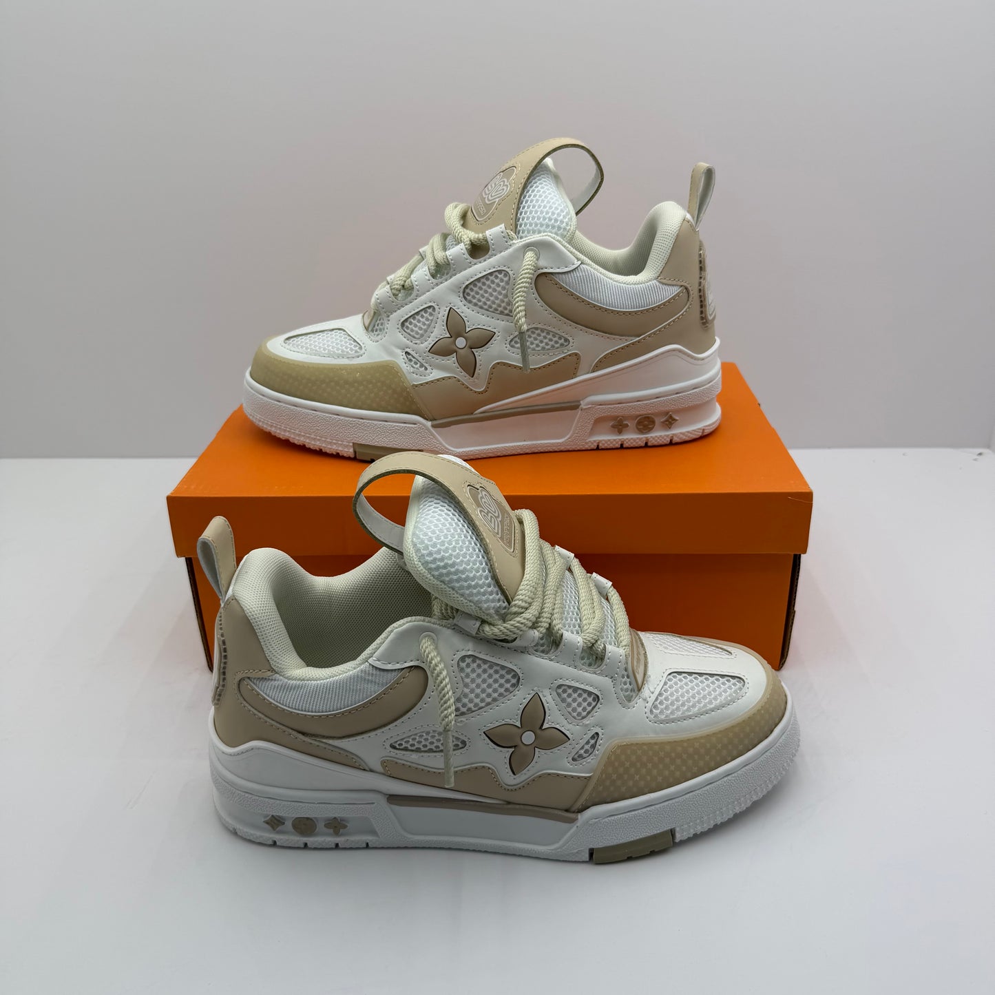 LV SKATE WHITE/BROWN⚪️🟤