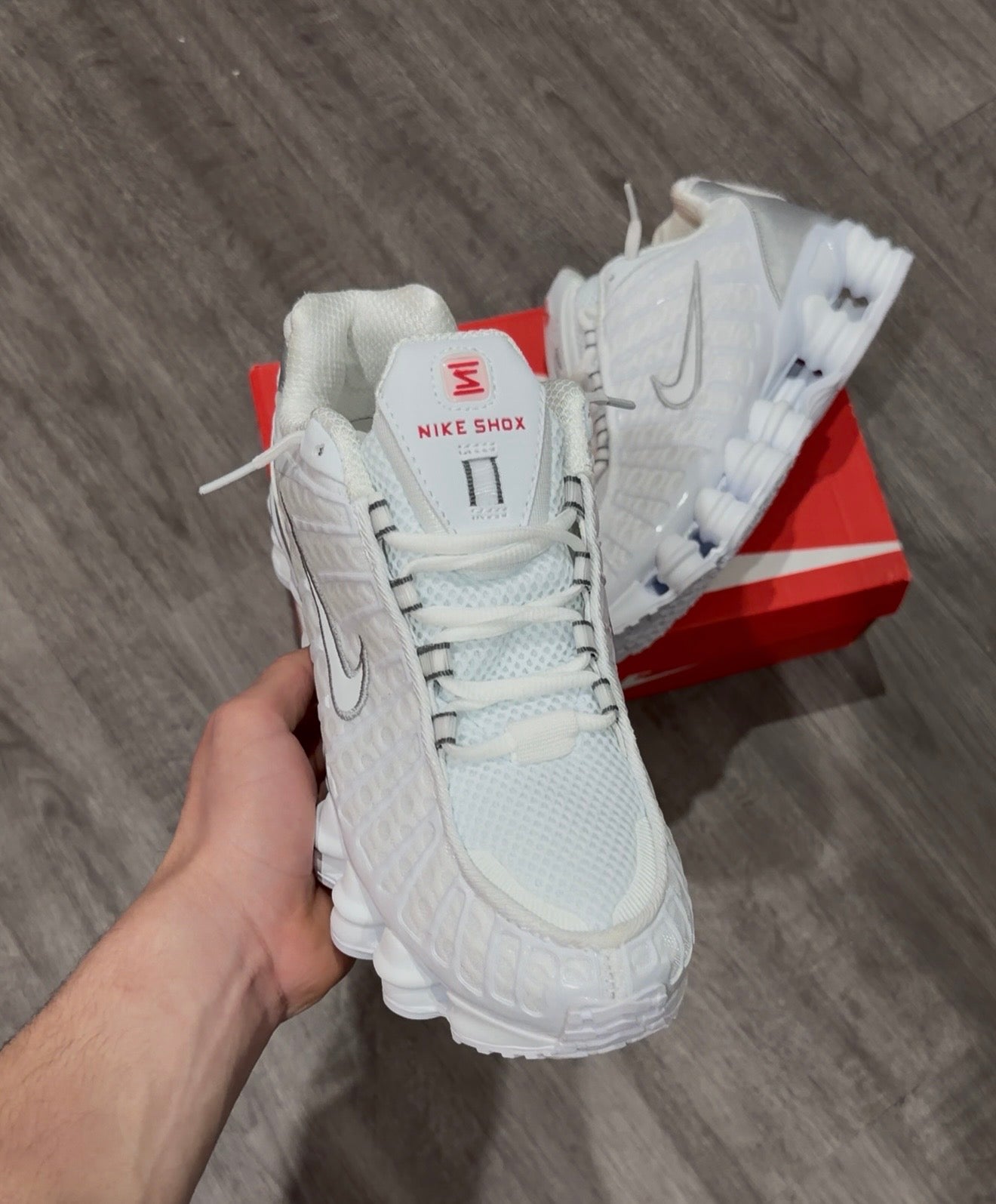 “NIKE SHOX TL ALL WHITE⚪️”