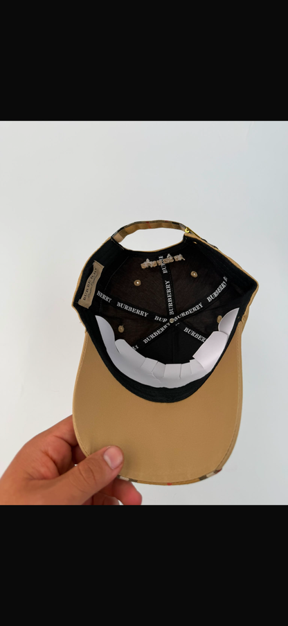 🔥 GORRA BURBERRY EKD BEIGE ✅ CALIDAD PREMIUM ‼️ UNIDADES LIMITADAS