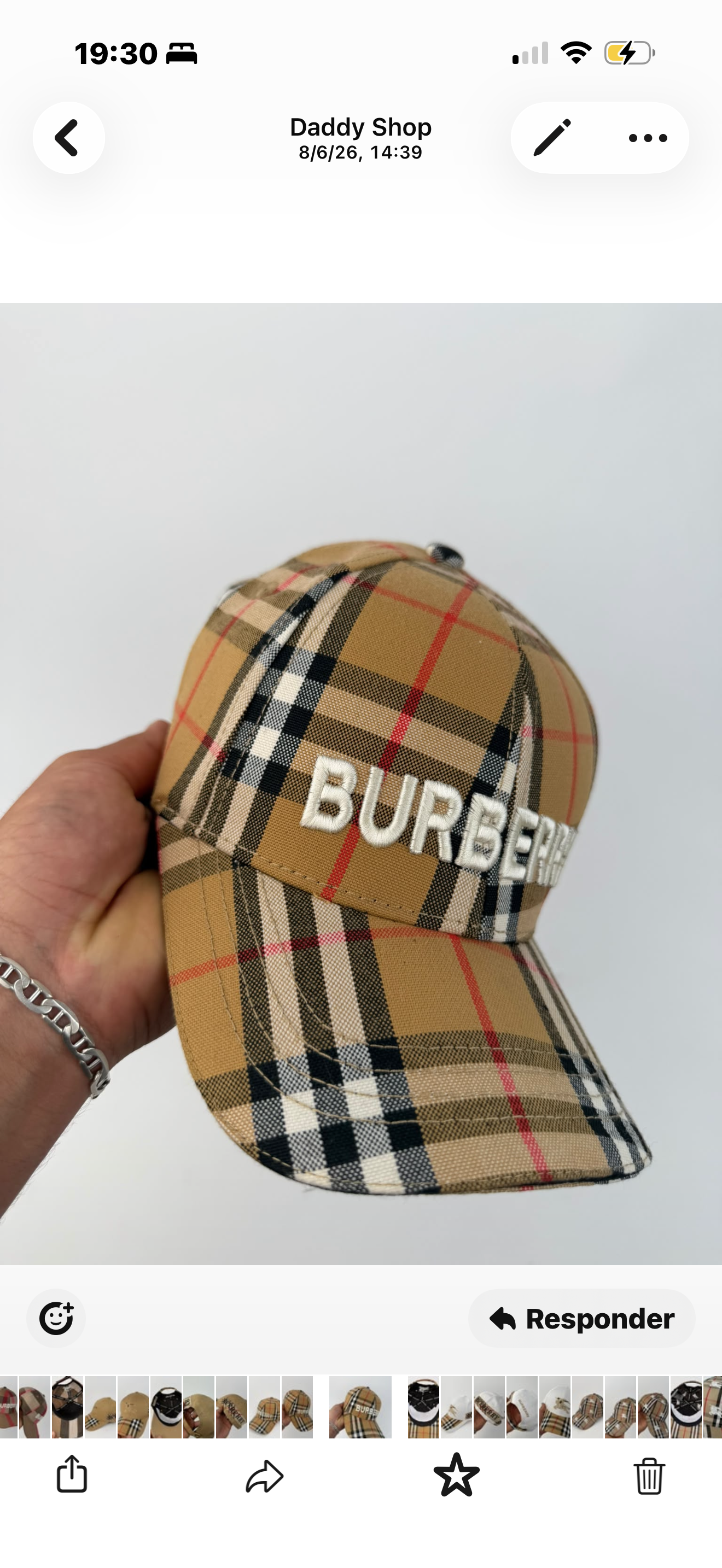 🔥 GORRA BURBERRY VINTAGE CHECK ✅ CALIDAD PREMIUM ‼️ UNIDADES LIMITADAS