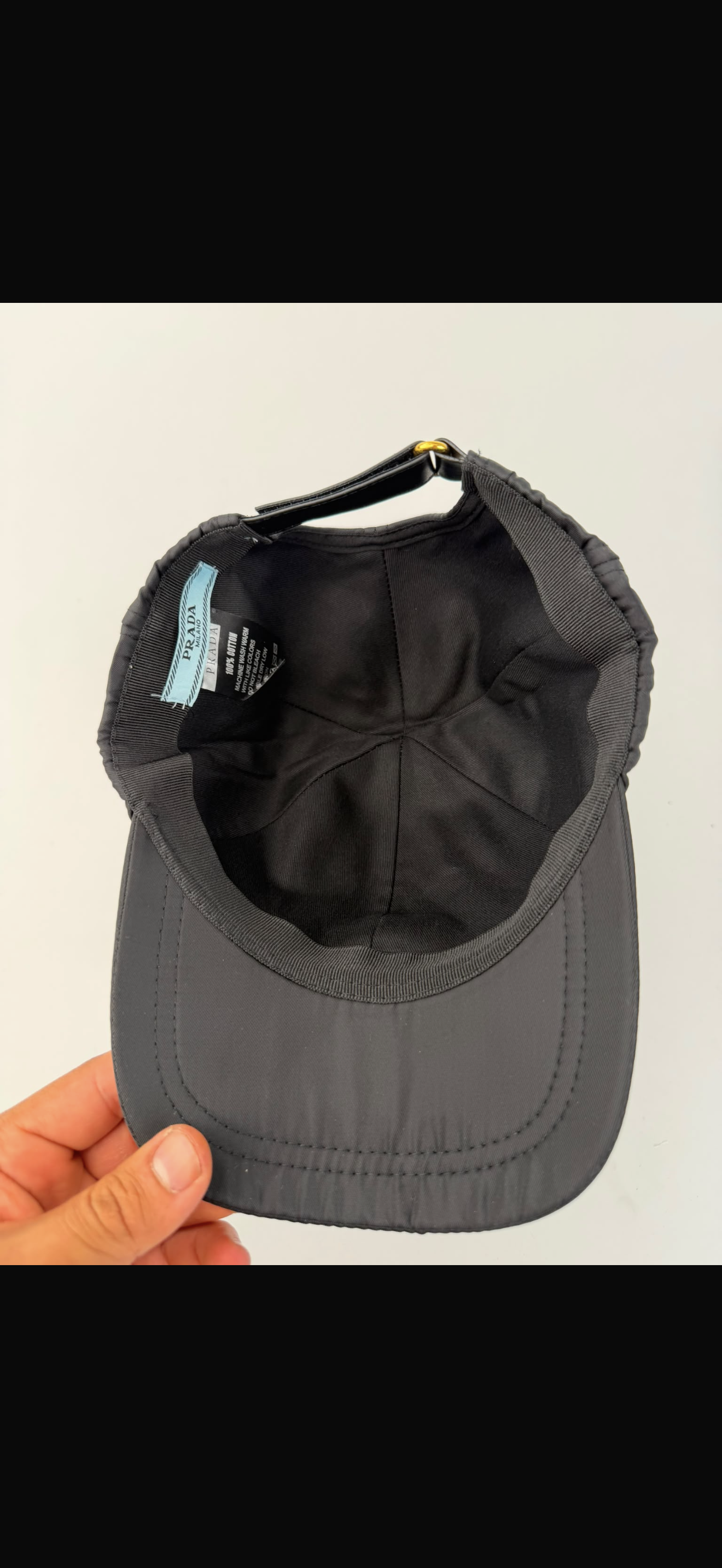 🔥 GORRA PRADA MILANO BLACK ✅ CALIDAD PREMIUM ‼️ UNIDADES LIMITADAS