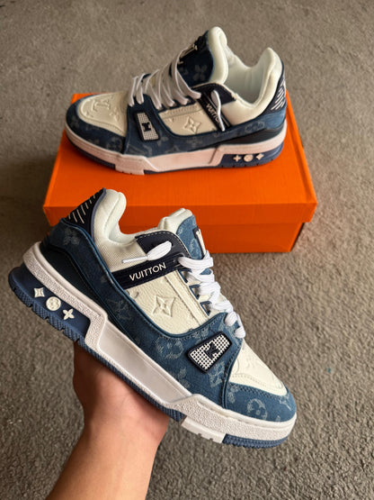 LOUIS VUITTON TRAINER WHITE&BLUE⚪️🔵