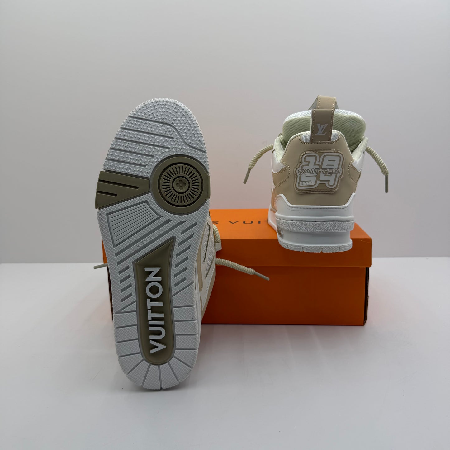 LV SKATE WHITE/BROWN⚪️🟤