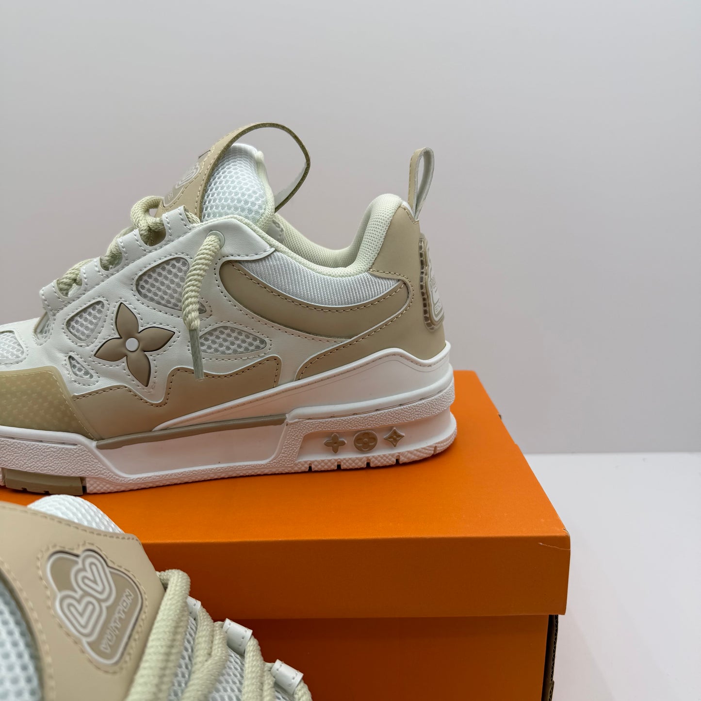 LV SKATE WHITE/BROWN⚪️🟤