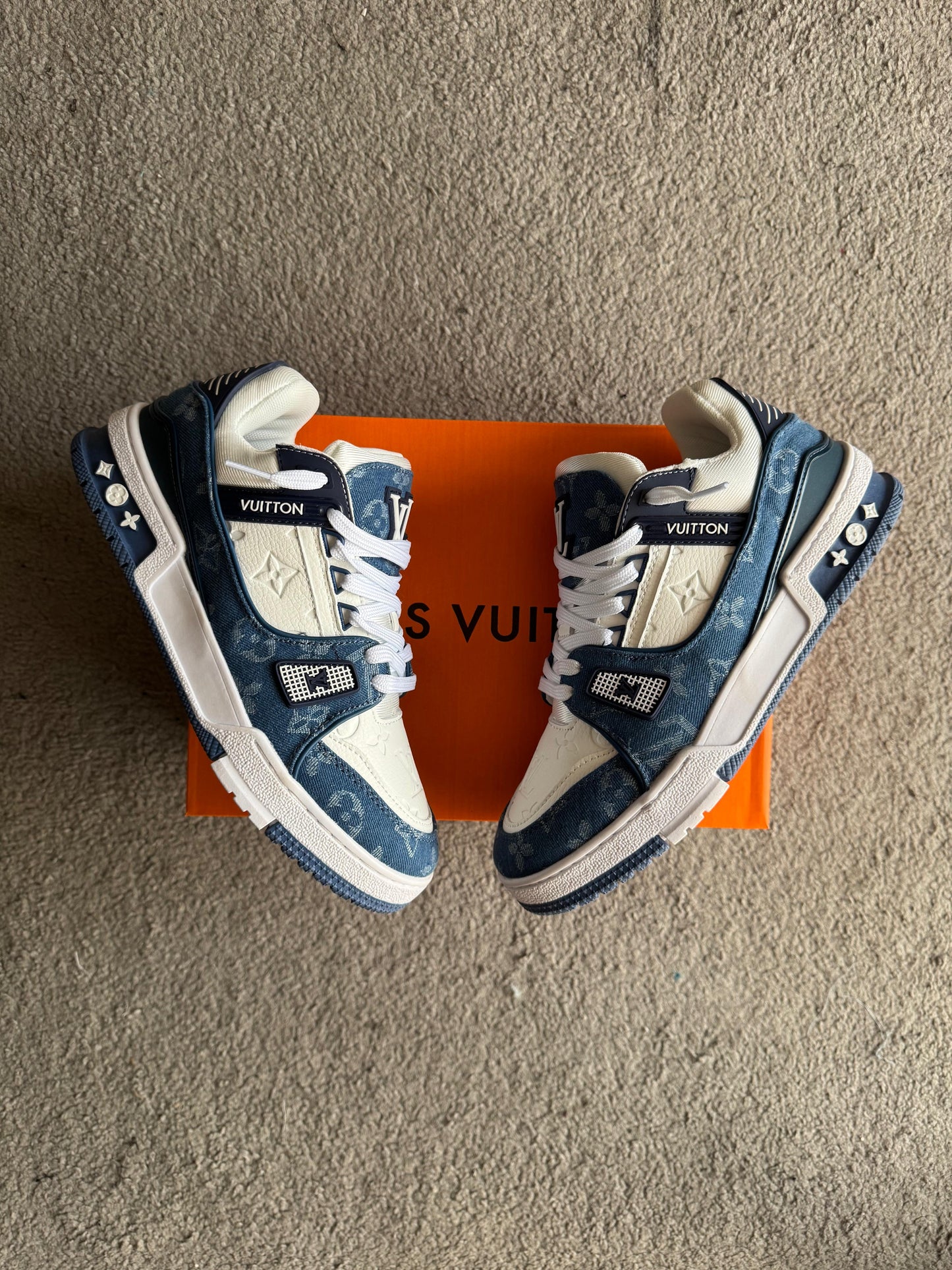LOUIS VUITTON TRAINER WHITE&BLUE⚪️🔵