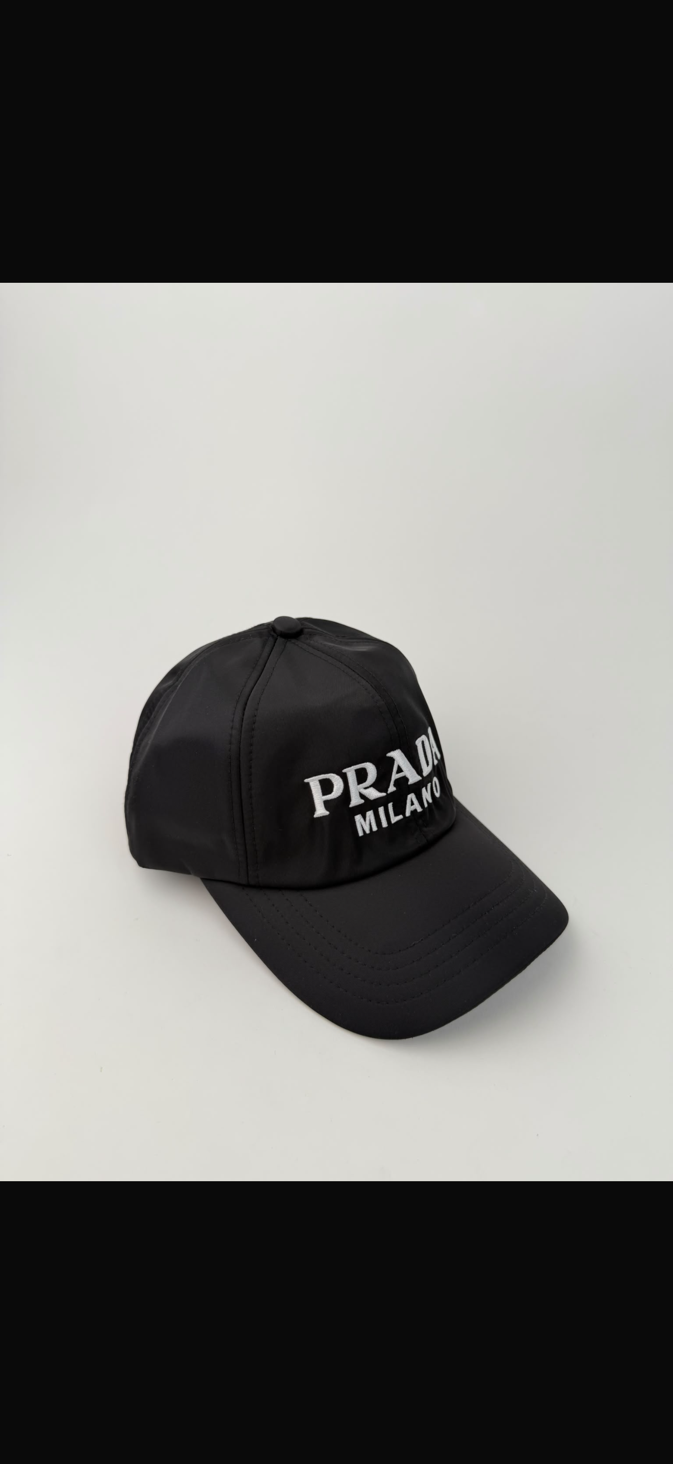 🔥 GORRA PRADA MILANO BLACK ✅ CALIDAD PREMIUM ‼️ UNIDADES LIMITADAS