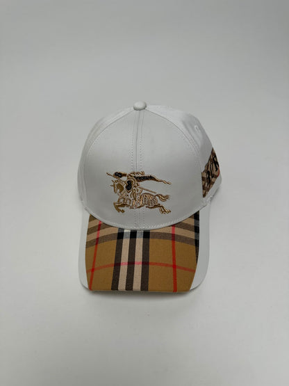 🔥 GORRA BURBERRY EKD WHITE ✅ CALIDAD PREMIUM ‼️ UNIDADES LIMITADAS