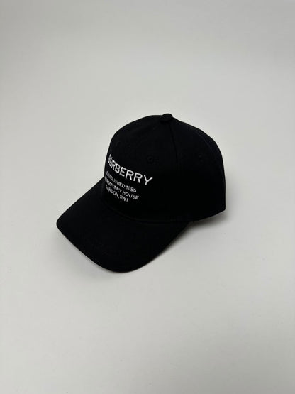 🔥 GORRA BURBERRY HORSEFERRY BLACK ✅ CALIDAD PREMIUM ‼️ UNIDADES LIMITADAS
