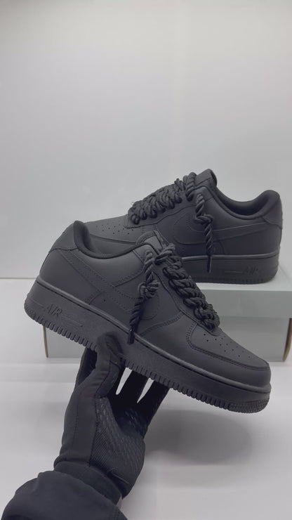 AIR FORCE 1 ROPE LACES BLACK⚫️