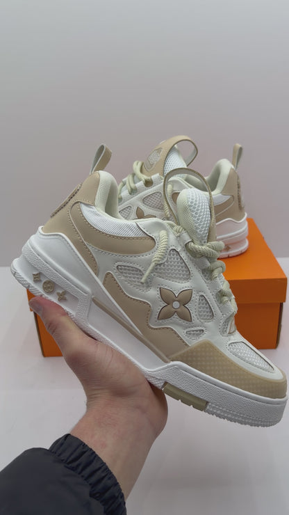 LV SKATE WHITE/BROWN⚪️🟤